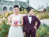 Ảnh cưới độc đáo: Cô dâu chú rể hoán đổi giới tính